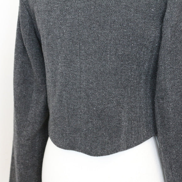 Jane & Elizabeth Grey Cropped Blazer | Size L – Secondhand