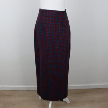 Vintage Plaid Maxi Skirt | Size 32 – Secondhand