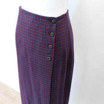 Vintage Plaid Maxi Skirt | Size 32 – Secondhand - 0