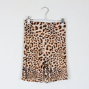RVCA Leopard Print Ribbed Bike Shorts | Elasticated Waist | Size S-1