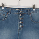 RE: Ultra High-Rise Denim Shorts | 5-Button Fly | Mid Blue Wash | Size 14-2