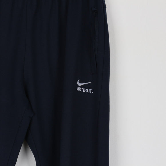 Nike Just Do It Navy Track Pants | Swoosh Logo | Elasticated Waist | Size 2XL