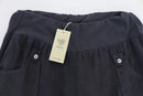 Charcoal 100% Linen Cuffed-Leg Pants | Sizes XS & M | Brand New-2