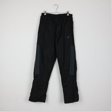 Adidas Black Track Pants | 3-Stripe | Tapered Fit | Size M