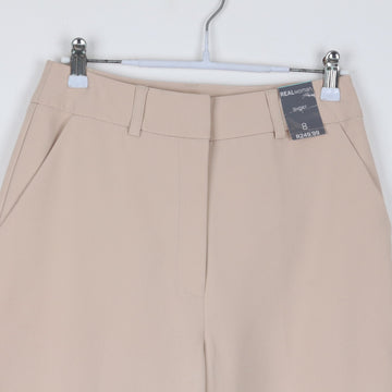 Real Woman Cream Wide-Leg Bermuda Shorts | High Waist | Tailored | Brand New | Size 8 - 0