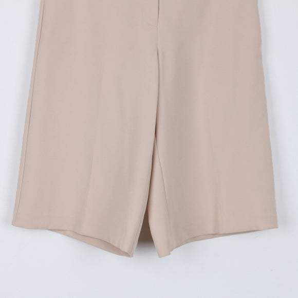 Real Woman Cream Wide-Leg Bermuda Shorts | High Waist | Tailored | Brand New | Size 8