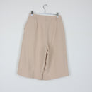 Real Woman Cream Wide-Leg Bermuda Shorts | High Waist | Tailored | Brand New | Size 8-5