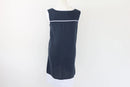 Navy & White 100% Linen Dress | Sizes S & XL | Brand New-4