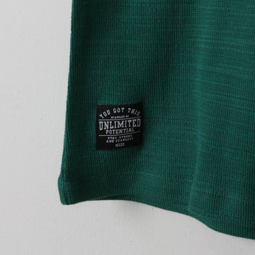 Primark Green BRKLYN Appliqué Graphic T-Shirt | Crew Neck | Age 10/11 - 0
