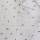 Cotton On White Slim Fit Shirt | Micro Cross Print | Long Sleeve | Size L-3