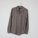 H&M Slim Fit Easy Iron Taupe Dress Shirt | Spread Collar | Long Sleeve | Size M-1
