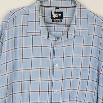 J-Crew blue plaid shirt - 46 - 0