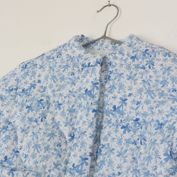 Dunnes blue floral puffer jacket - 4-5Y - 0