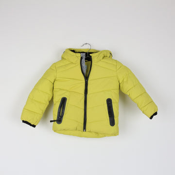 Baker lime green puffer jacket - 2-3Y