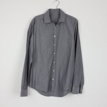 Light Grey Long Sleeve Fitted Shirt (M)