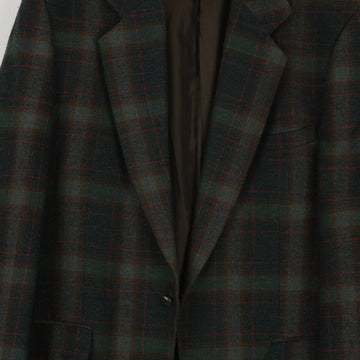 Vintage Plaid Blazer (XL) - 0