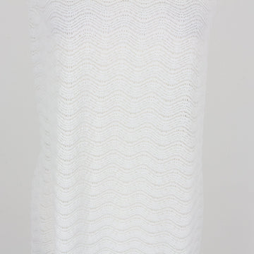White Crochet Knit Strapless Bodycon Maxi Dress – Size M - 0