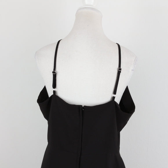 Foschini Black Halter Neck Square-Cut Bodycon Playsuit – Size L