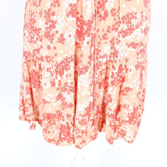 Pink Floral Wrap Dress – Size M