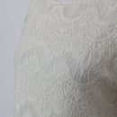 Woolworths Ivory Lace Off-Shoulder Scallop Neckline Bell Sleeve Shift Midi Dress – Size 10-4