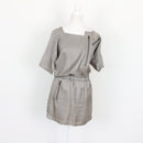 Mike & Chris Grey Mini Dress | Thrift Find – Size XS-1