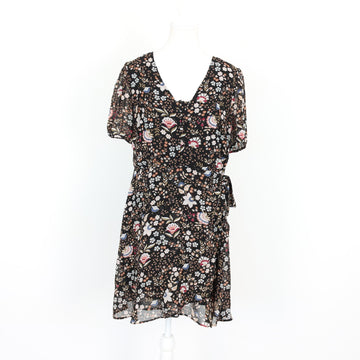 Woolworths Black & Floral Mini Dress | Thrift Find – Size 12