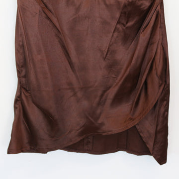 Brown Satin Corset Dress | Thrift Find – Size S - 0