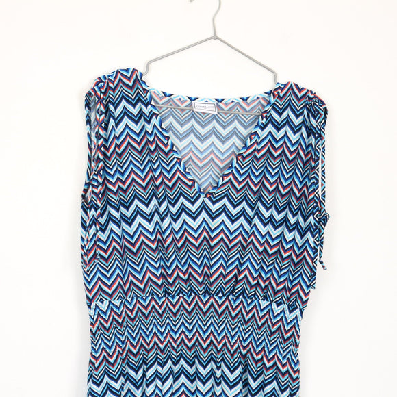 Contempo Graphic Maxi Dress | Thrift Find – Size 12