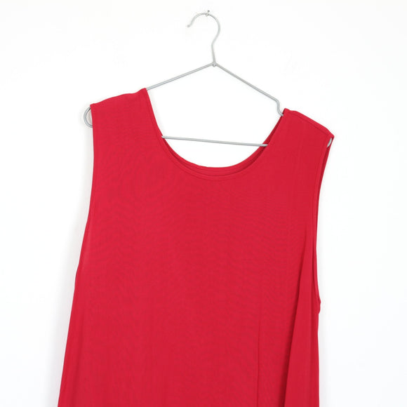 Red Flowy A-Line Dress | Thrift Find – Size L