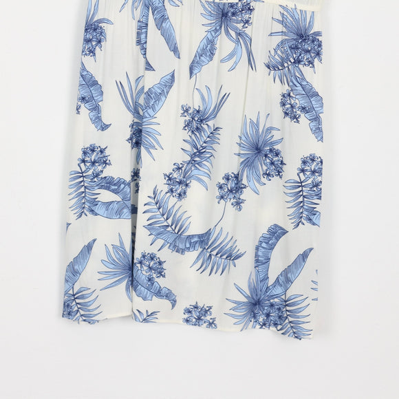 White & Blue Mini Dress | Thrift Find – Size XL