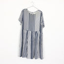 Blue & White Stripe Dress | Thrift Find – Size 34-1