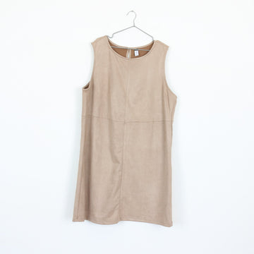 Faux Suede A-Line Dress | Thrift Find – Size 2XL