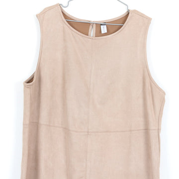 Faux Suede A-Line Dress | Thrift Find – Size 2XL - 0