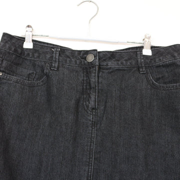 Woolworths Black Denim Skirt | Thrift Find – Size 12 - 0