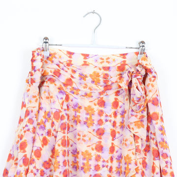 Purple & Orange Mini Wrap Skirt | Thrift Find – Size XL - 0