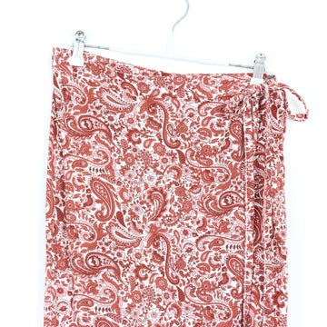 Red & Pink Paisley Wrap Skirt | Thrift Find – Size 32 - 0