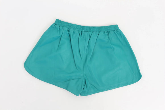 Blue Genuine Leather Shorts | Size S | Pre-Loved
