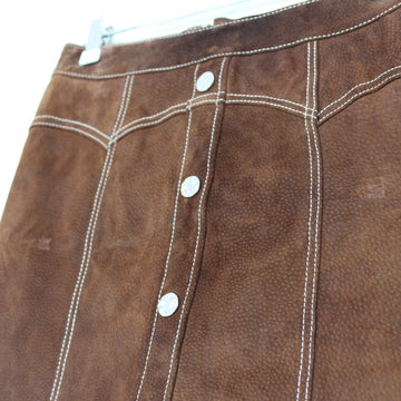 Genuine Suede Mini Skirt | Thrift Find – Size XS - 0