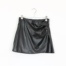 Black Pleather Mini Skirt | Thrift Find – Size S-1