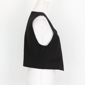 Zara Black Cropped Waistcoat (M) - 0