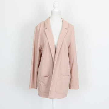 H&M pink knit blazer - L