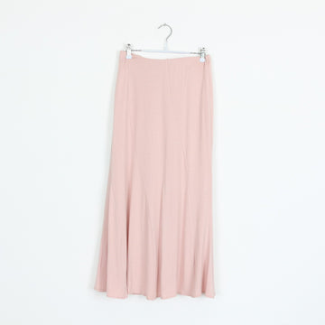 Blush Pink Stretch A-Line Maxi Skirt – Size 8