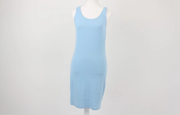 Country Road Baby Blue Ribbed Bodycon Dress | Size XS | Pre-Loved