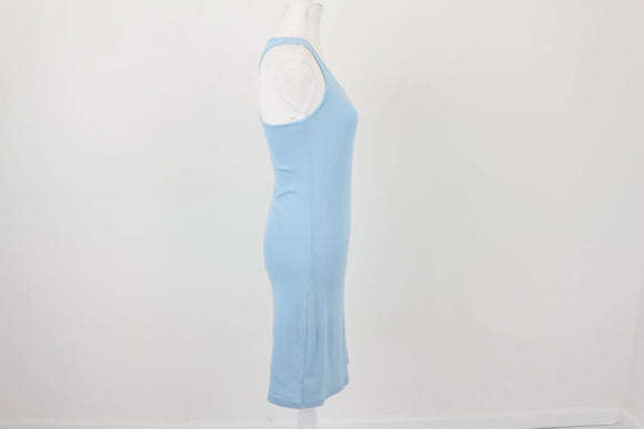 Country Road Baby Blue Ribbed Bodycon Dress | Size XS | Pre-Loved