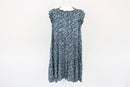 Blue Floral Tiered Midi Dress | Size M | Pre-Loved-1
