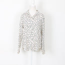 White Polka Dot Blouse, Size 10-1