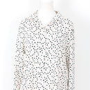 White Polka Dot Blouse, Size 10-4