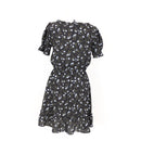 H&M Black and Floral Mini Dress, Size 10-5
