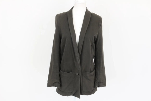 Earth Addict Grey Tailored Blazer | Size 32 | Pre-Loved