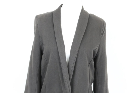 Earth Addict Grey Tailored Blazer | Size 32 | Pre-Loved